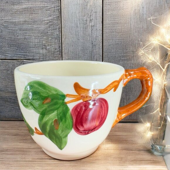 Vintage Franciscan Apple Pattern Cup Mug Stoneware USA Replacement Porcelain VTG - Picture 1 of 12